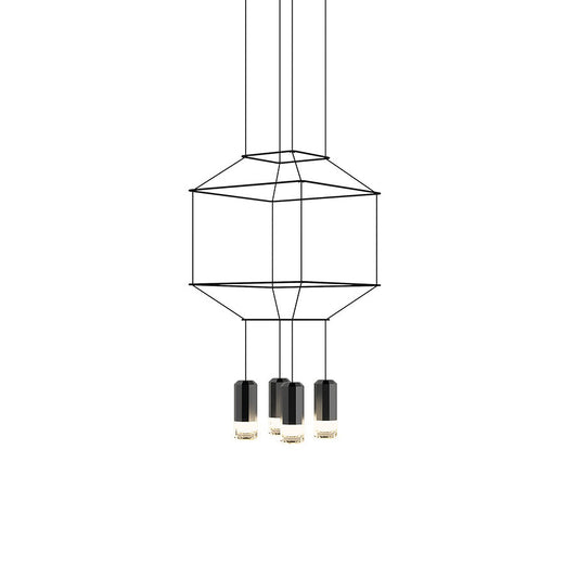 Wireflow 3D Square Pendant Light