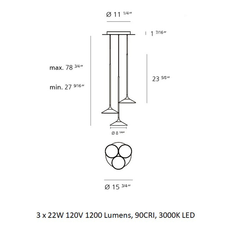 Orsa Multi Light Pendant Light