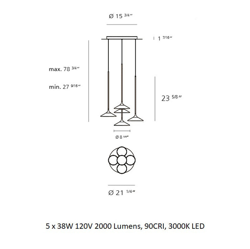 Orsa Multi Light Pendant Light