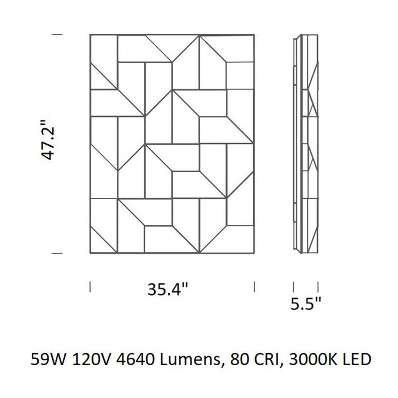 Large Shadows Wall Light