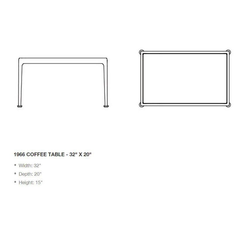 1966 Rectangular Coffee Table