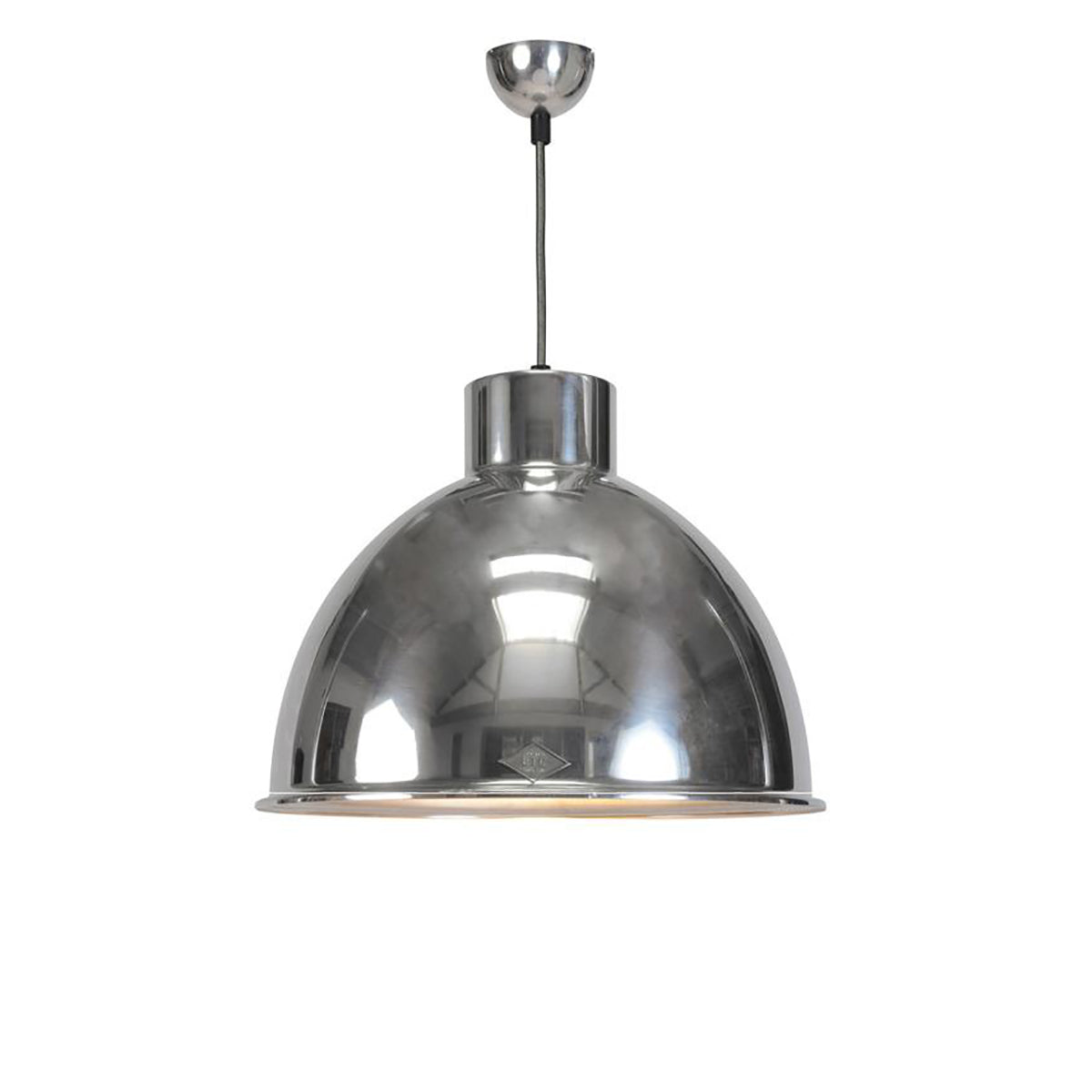 Giant Pendant Light with Wired Glass