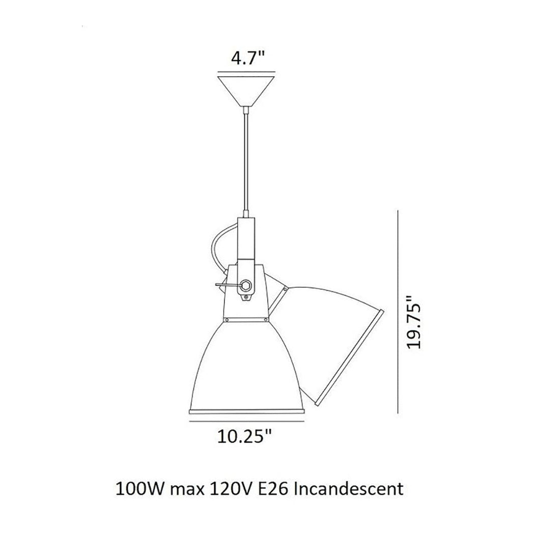 Stirrup 3 Bracket Pendant Light