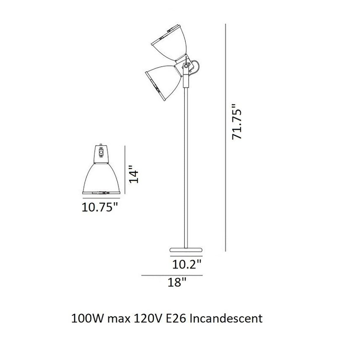 Stirrup 3 Floor Lamp