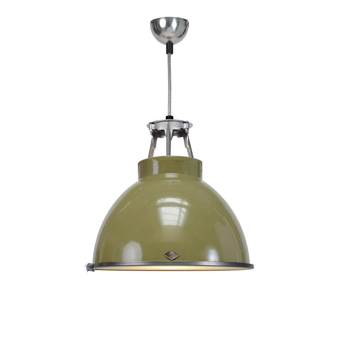 Titan Pendant Light with Etched Glass