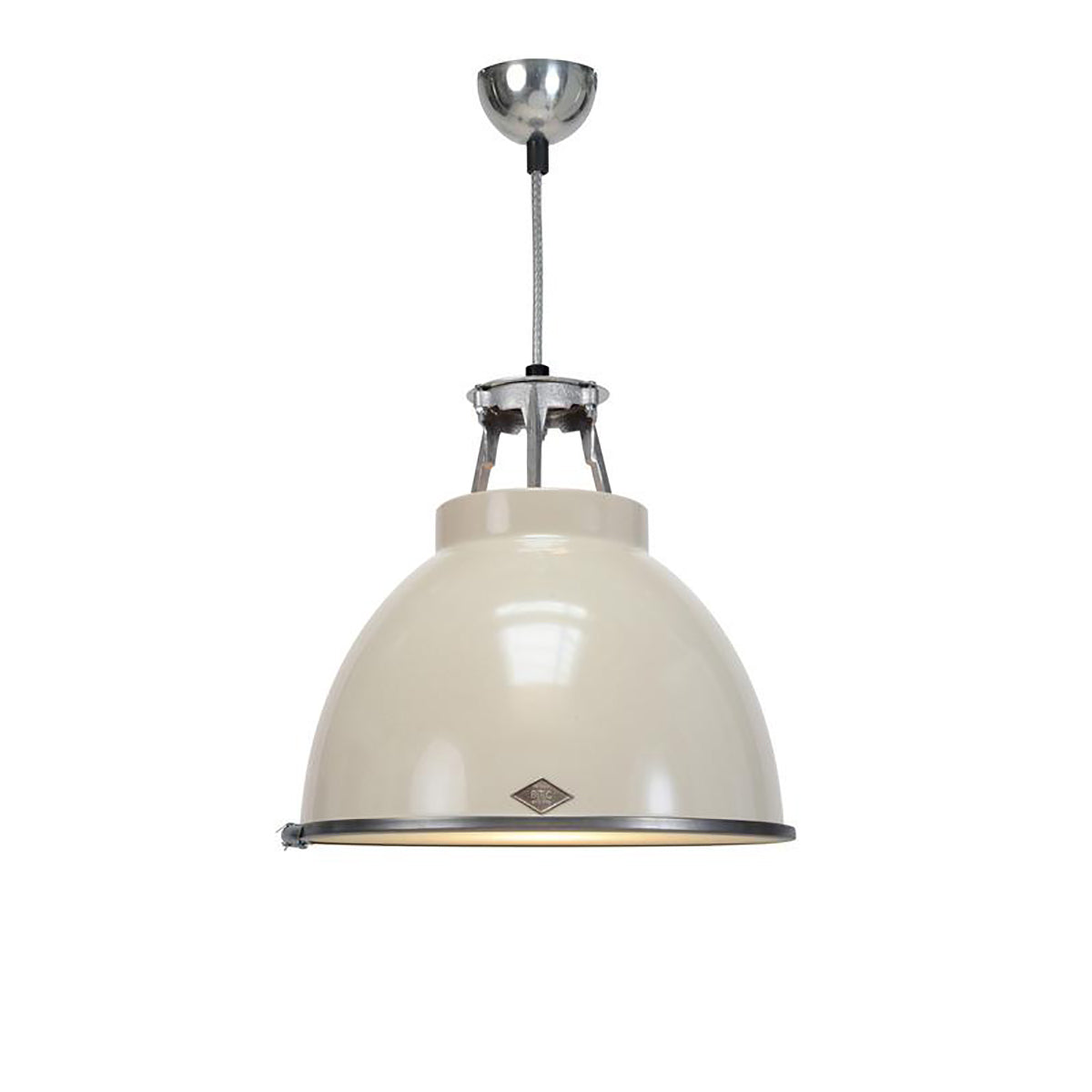 Titan Pendant Light with Etched Glass