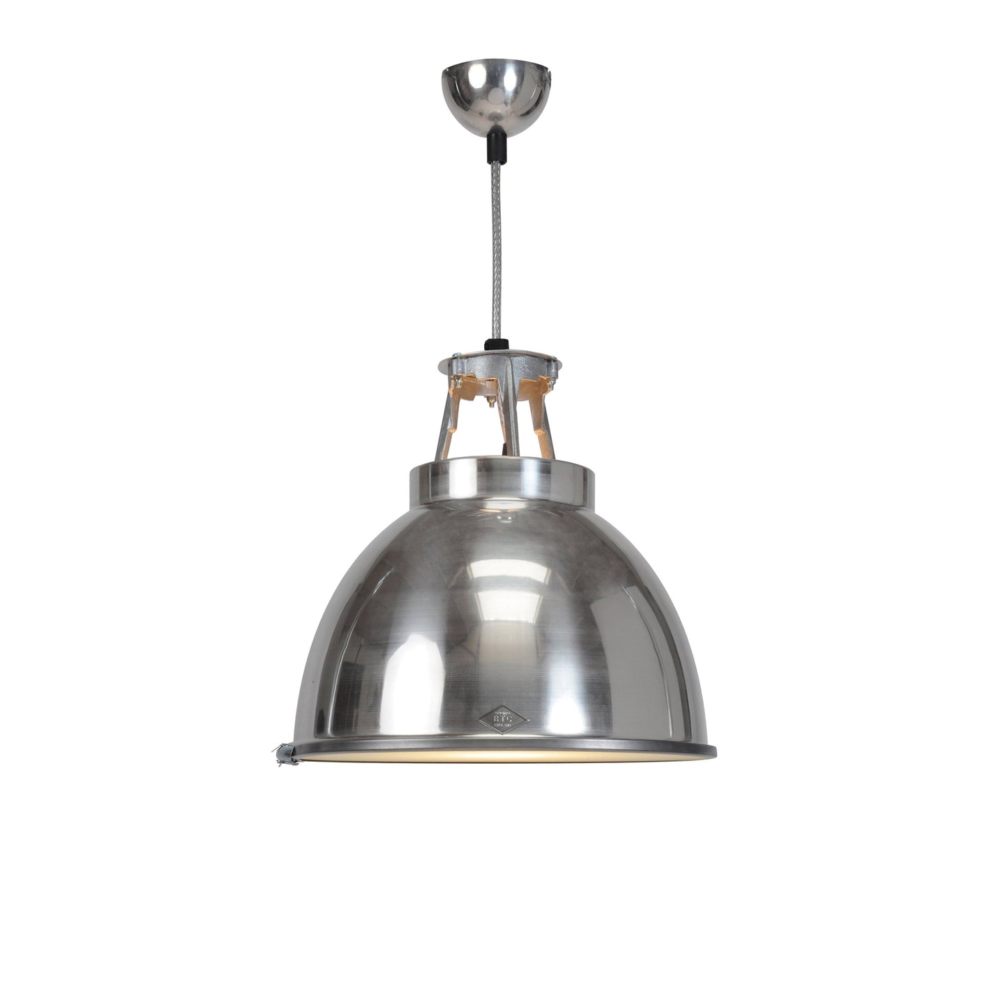 Titan Pendant Light with Etched Glass