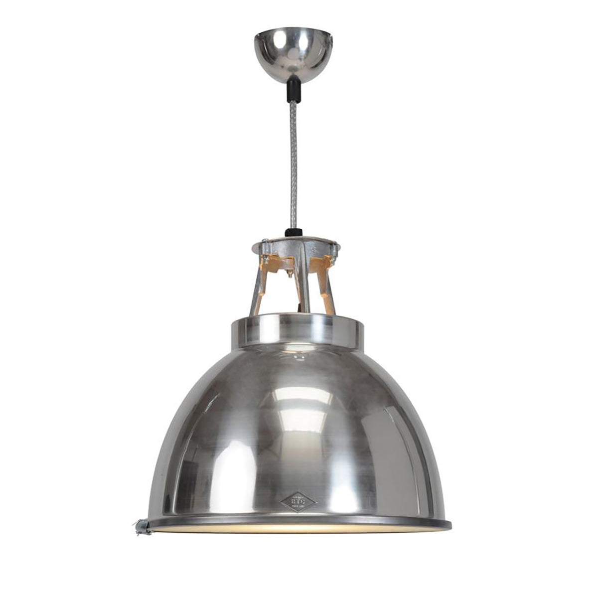 Titan Pendant Light with Etched Glass