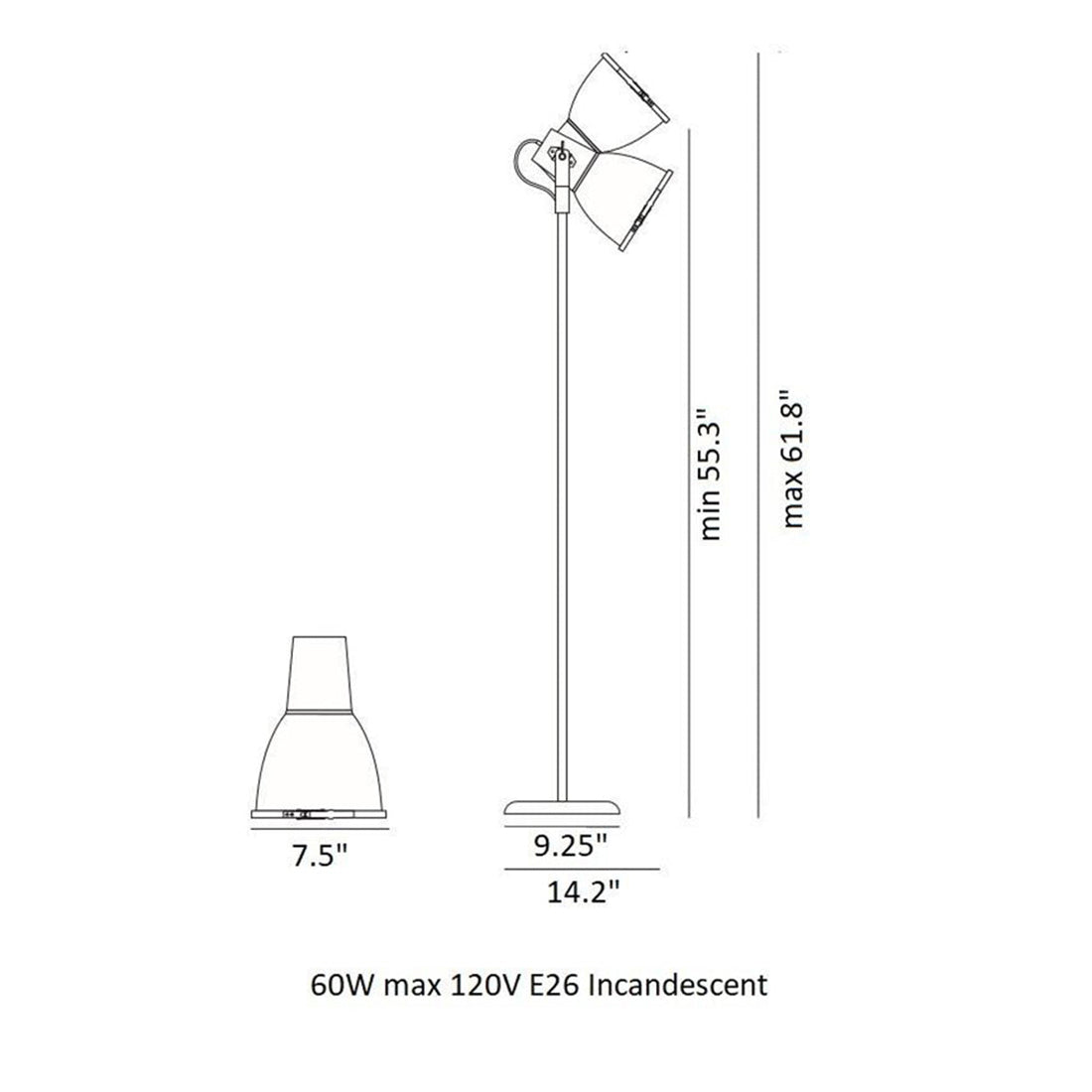 Stirrup 2 Floor Lamp