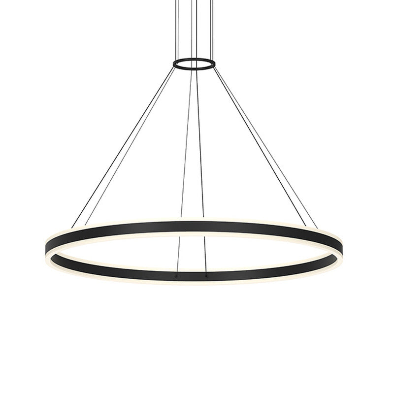 Double Corona LED Ring Pendant Light