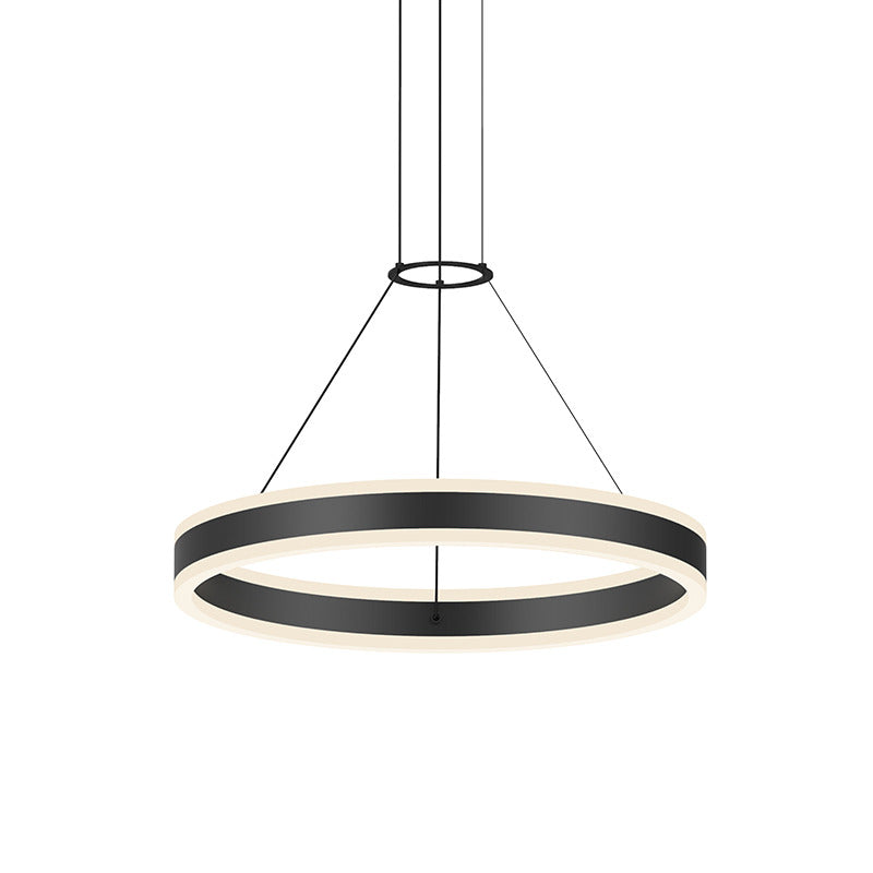 Double Corona LED Ring Pendant Light