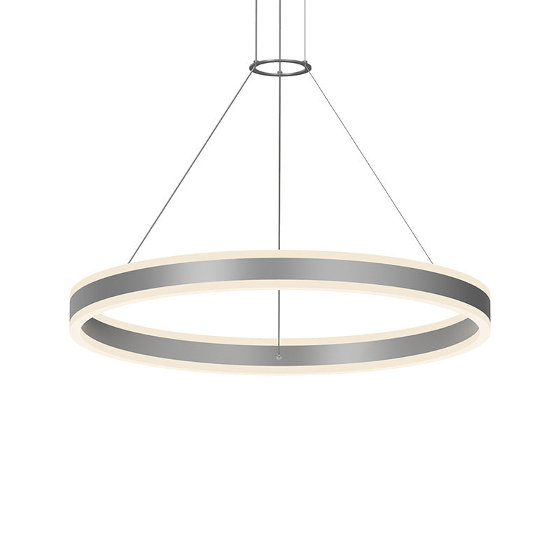 Double Corona LED Ring Pendant Light