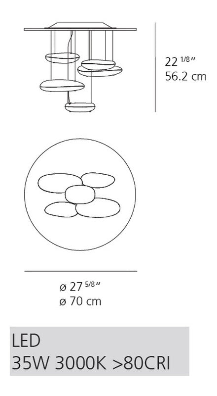 Mercury Mini Semi Flush Mount