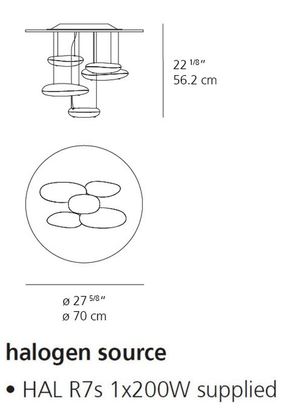 Mercury Mini Semi Flush Mount