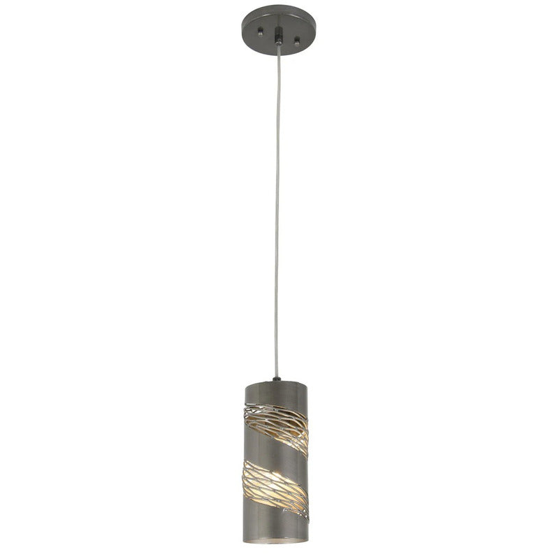 Flow Metallic Cylinder Mini Pendant Light