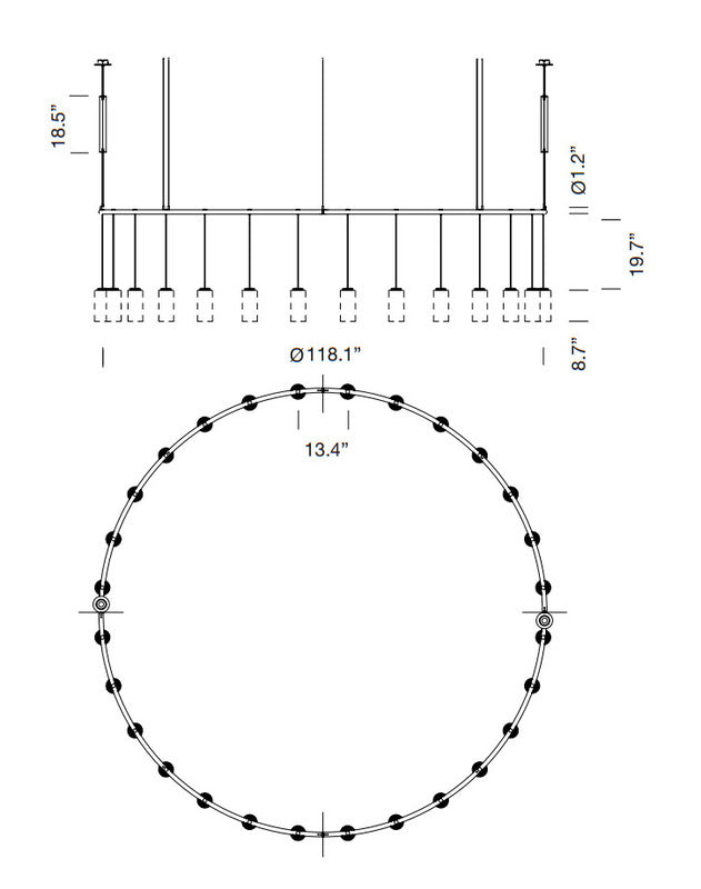 Cirio Circular Pendant Light