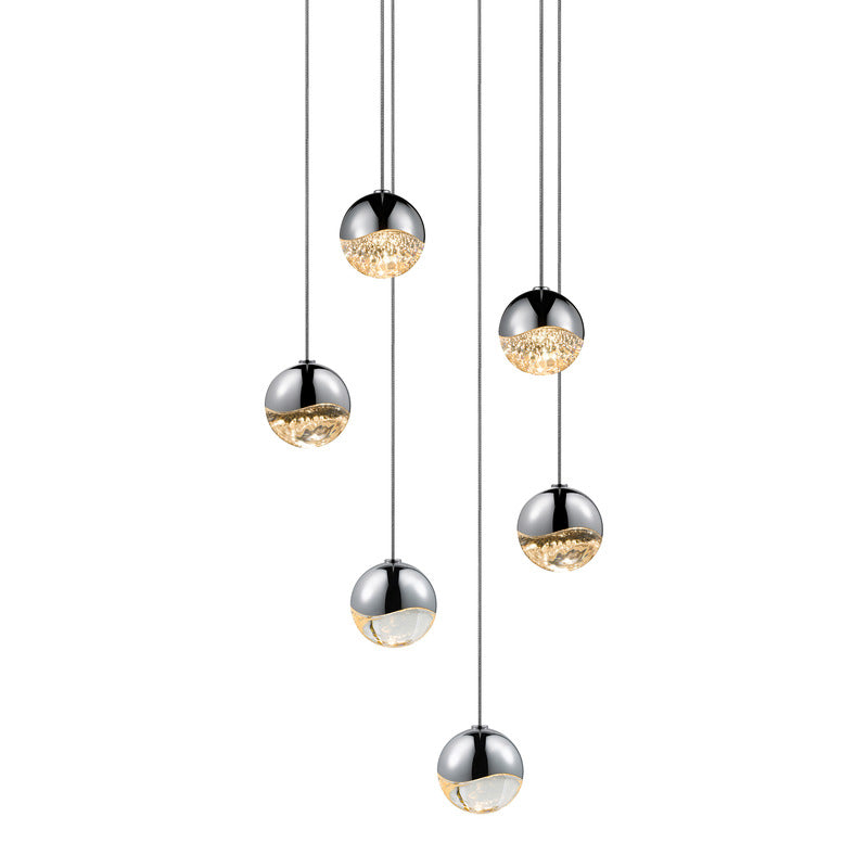 Grapes Six Light Multi Pendant Light