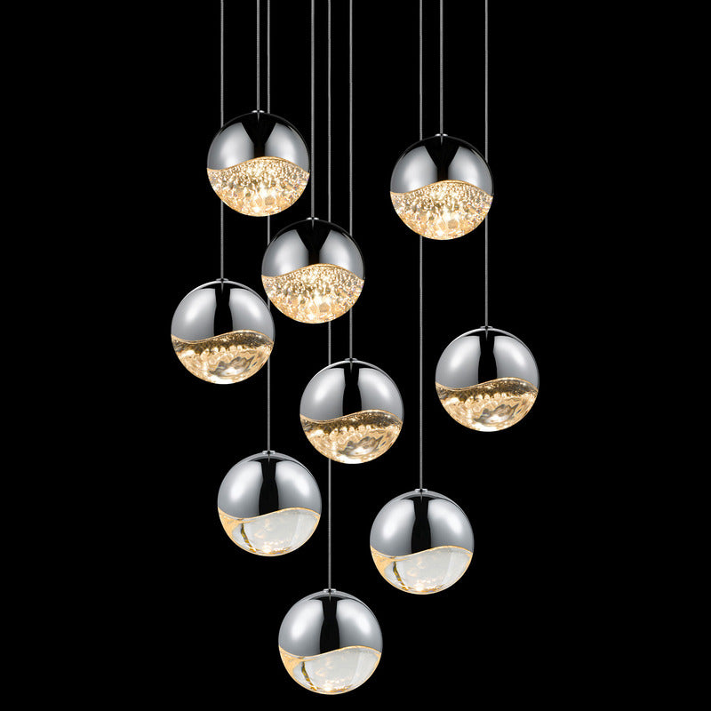 Grapes Nine Light Multi Pendant Light