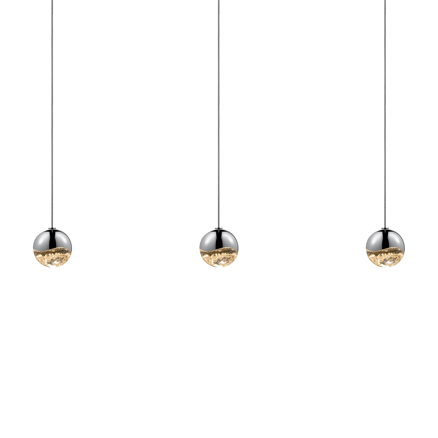 Grapes Three Light Linear Pendant Light