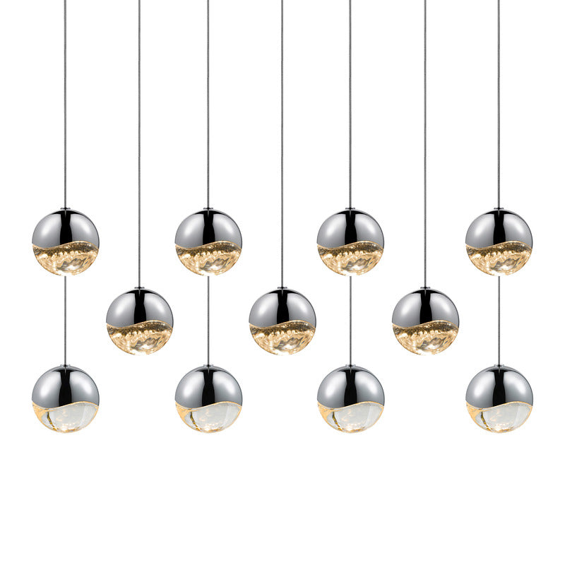 Grapes Eleven Light Linear Pendant Light