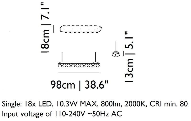 Prop Light Linear Pendant Light