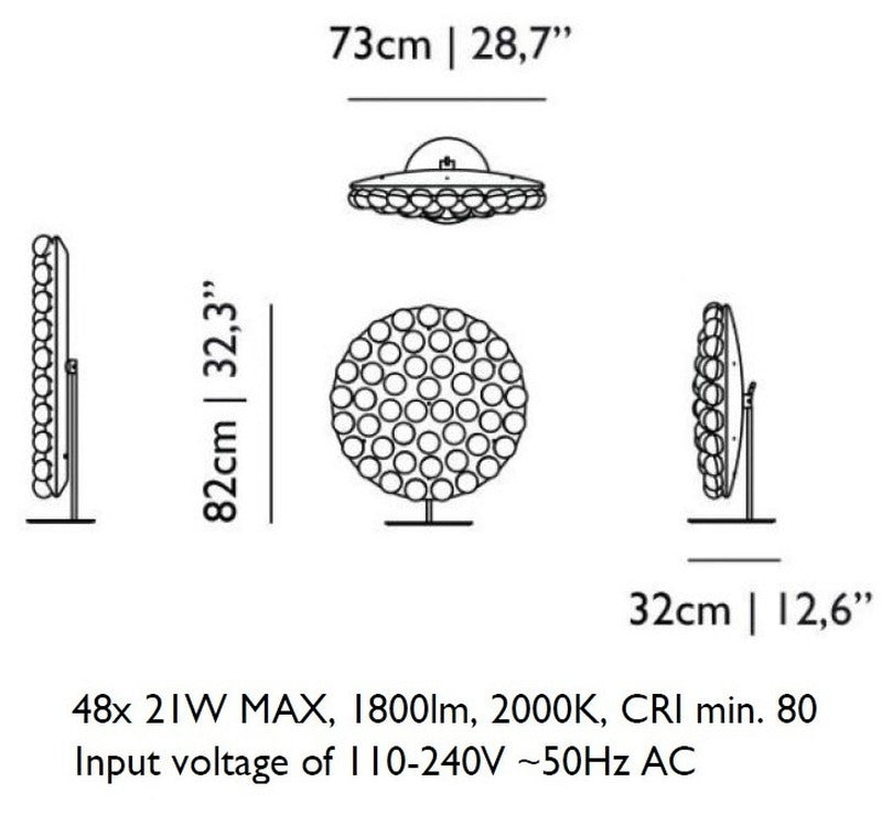 Prop Light Round Floor Lamp