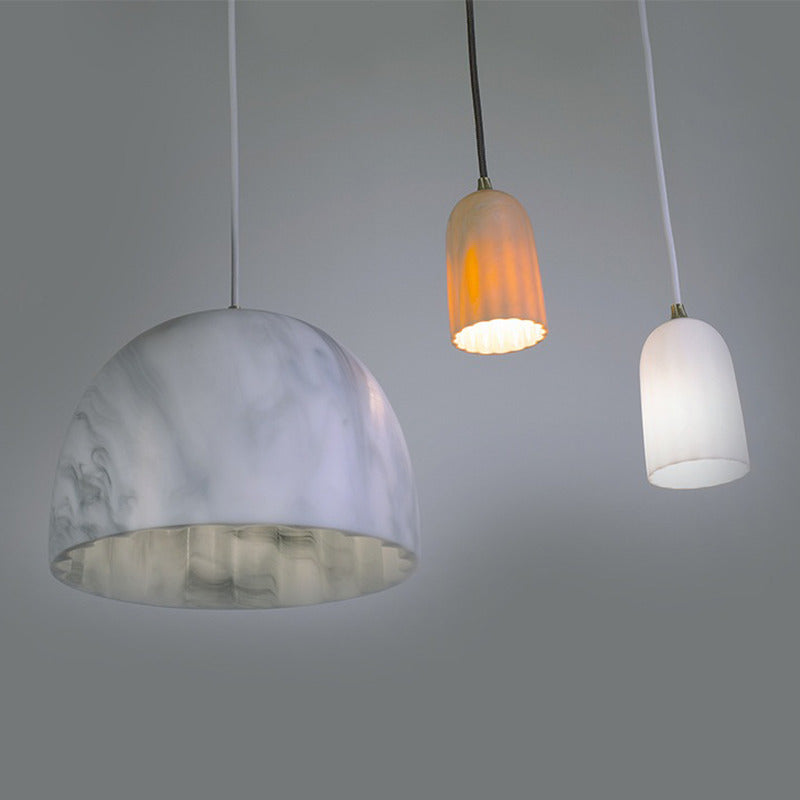 Doric Mini Marble Pendant Light