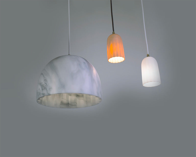 Doric Marble Pendant Light