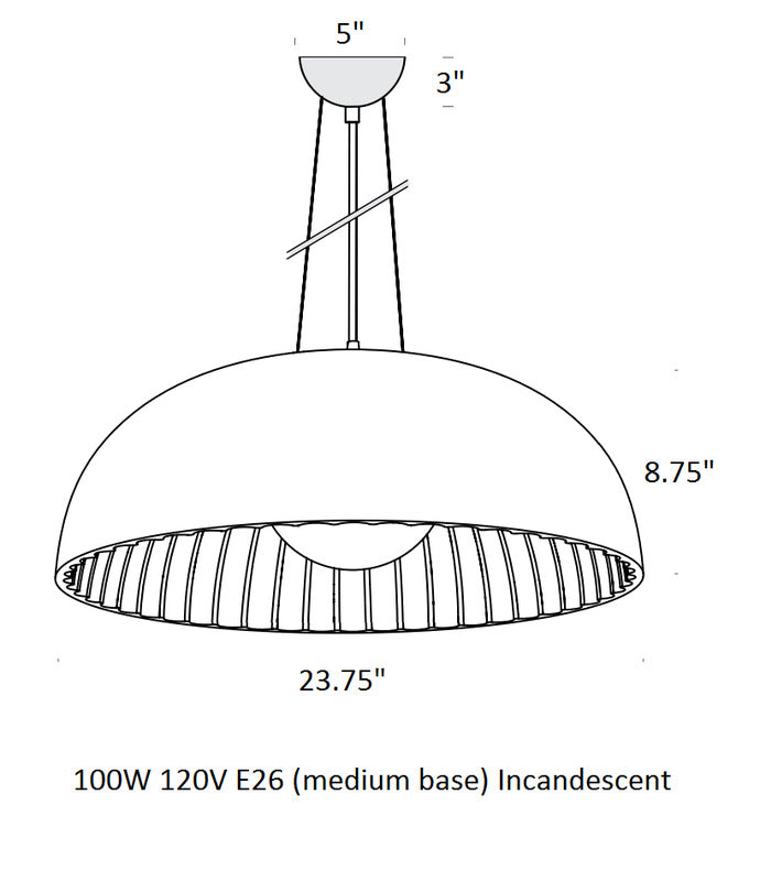 Doric Marble Pendant Light