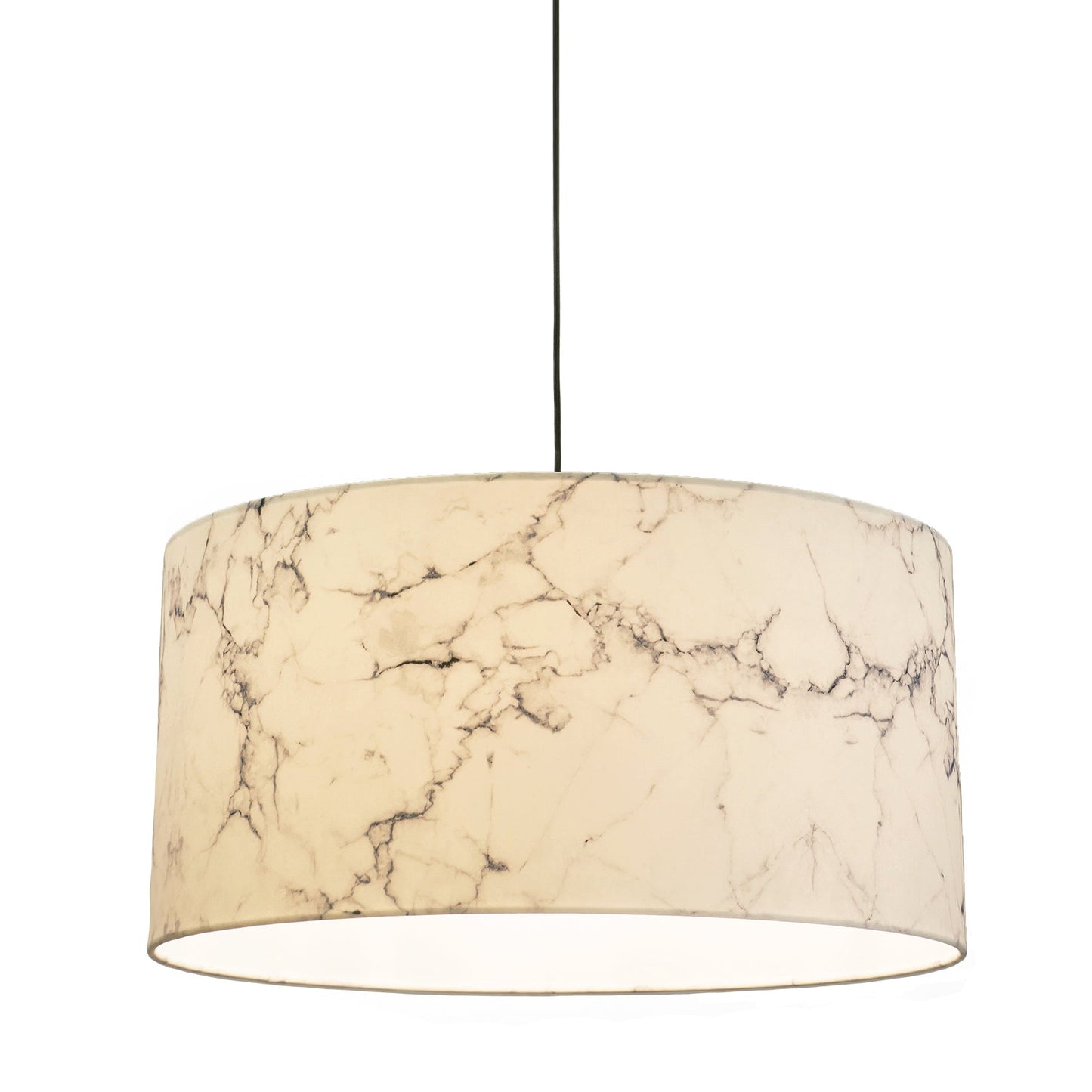 Marble Drum Pendant Light