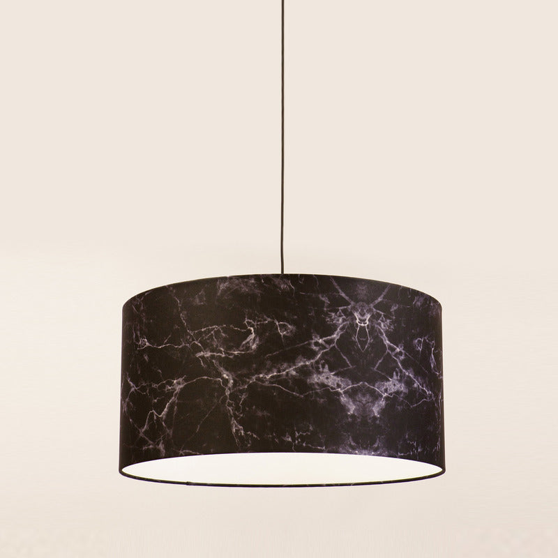 Marble Drum Pendant Light