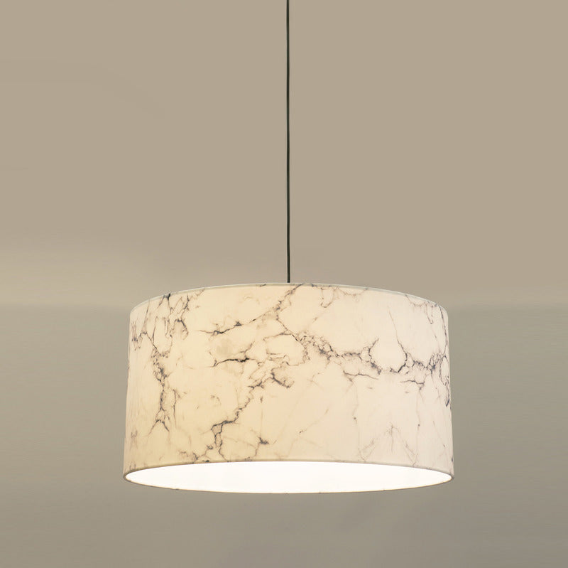 Marble Drum Pendant Light