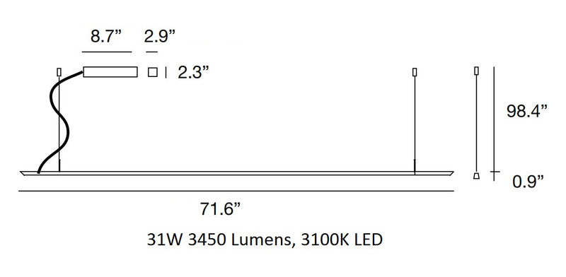 Lineal Pendant Light