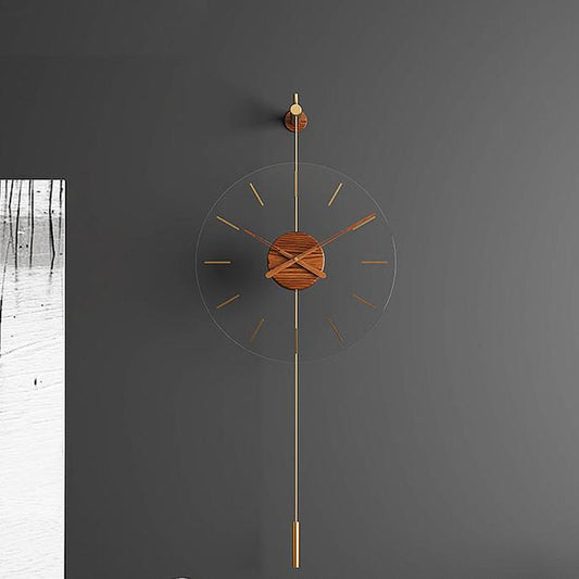 Nordic Walnut Wall Clock