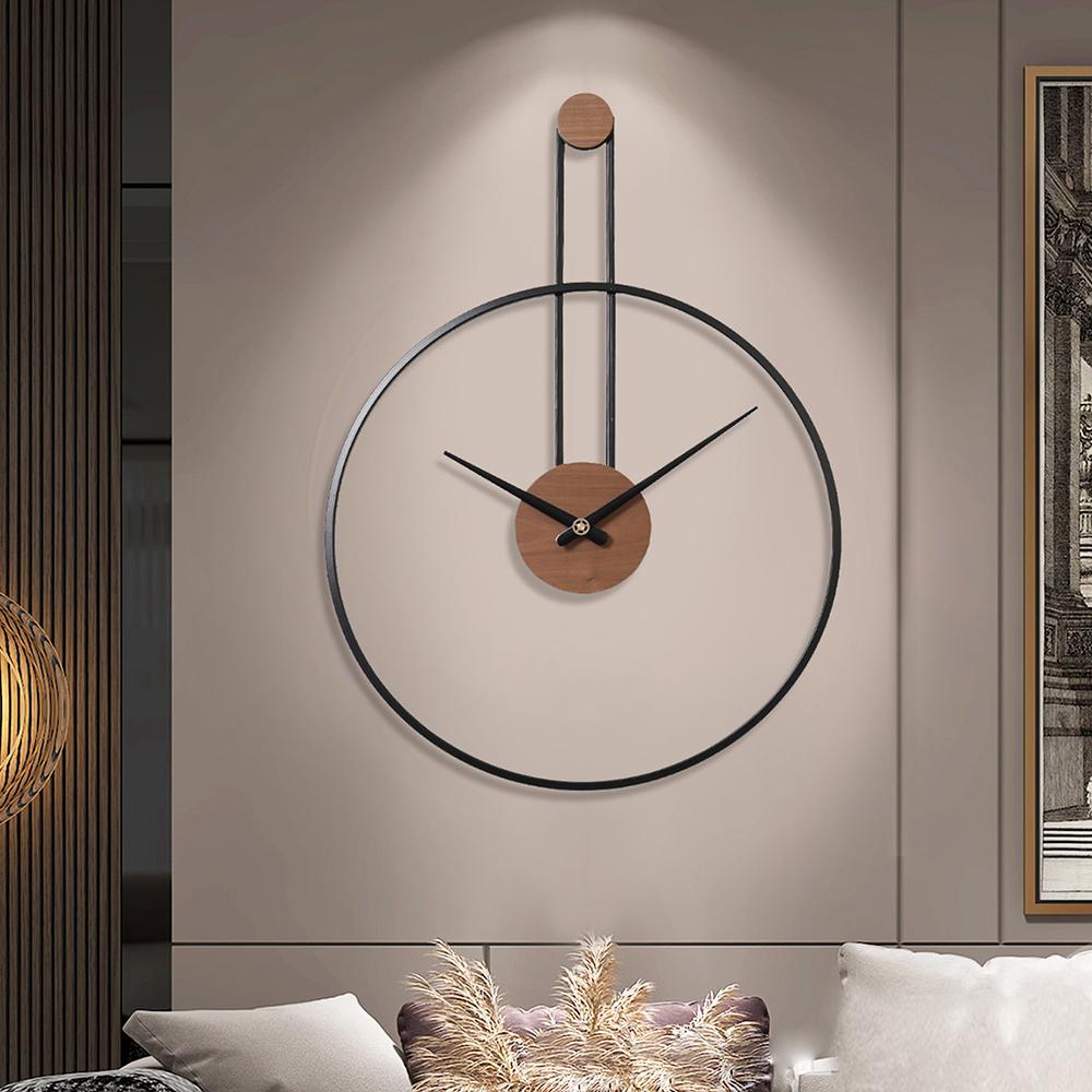 Walnut Dial Large Wall Clock