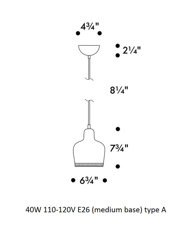 Golden Bell Savoy A330S Pendant Light