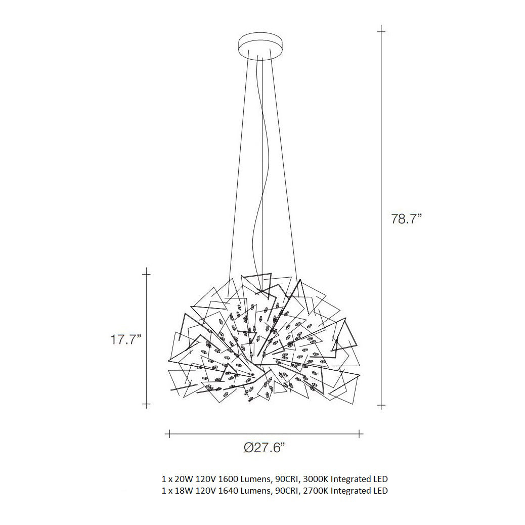 Core LED Dome Pendant Light