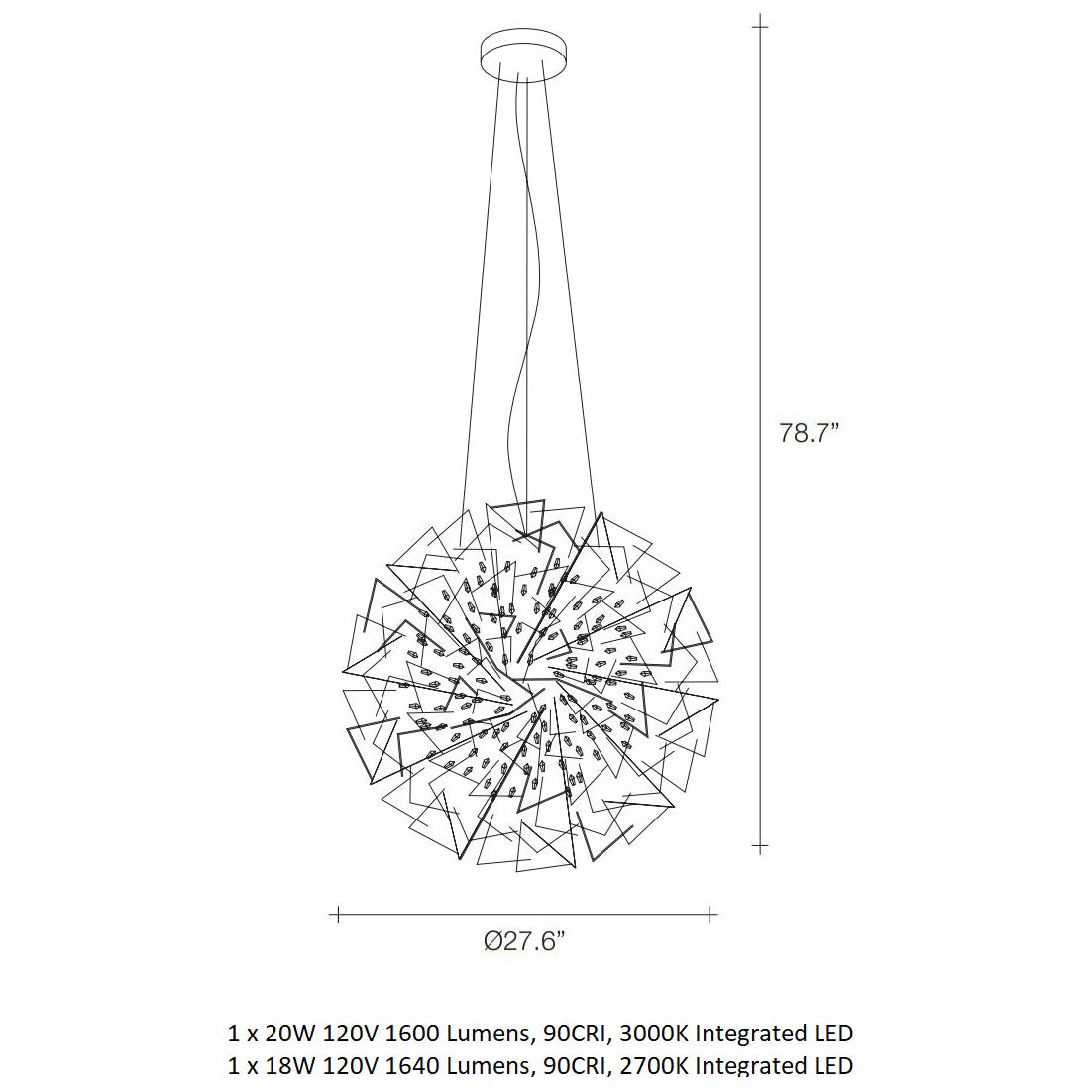 Core LED Pendant Light