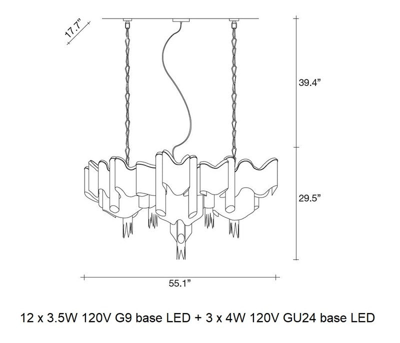 Stream Linear Pendant Light