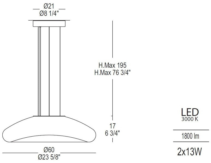 Keyra LED Pendant Light