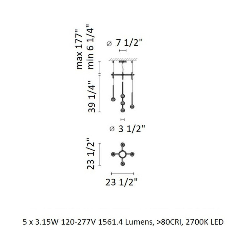 Algorithm Square LED Pendant Light