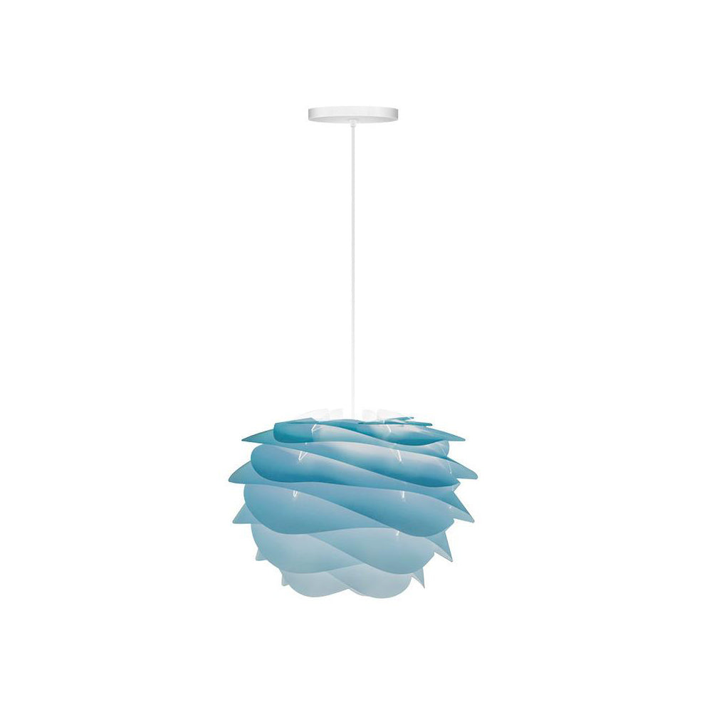 Azure / White Hardwired with Canopy / Small: 12.6 in diameter Carmina Pendant Light OPEN BOX