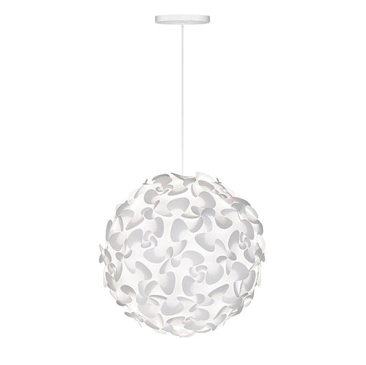 White Hardwired with Canopy / Small: 17.7 in diameter Lora Pendant Light OPEN BOX