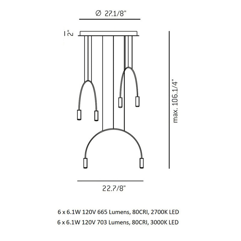 Volta Round Pendant Light