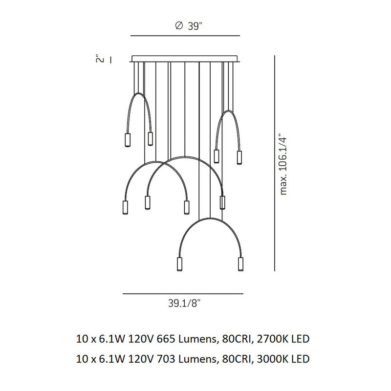 Volta Round Pendant Light