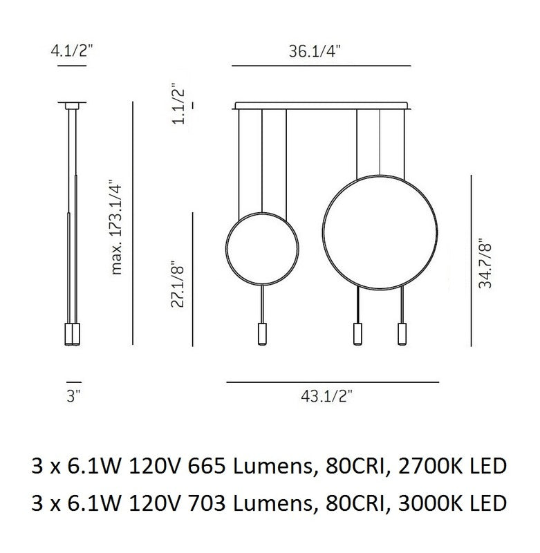 Revolta L92.1S1D Linear Pendant Light