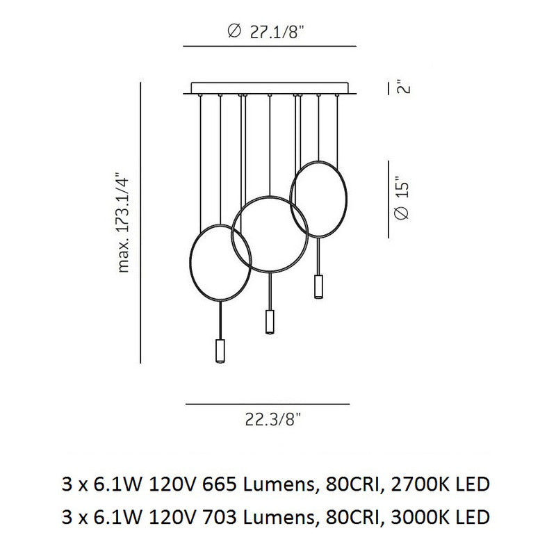 Revolta Round Pendant Light