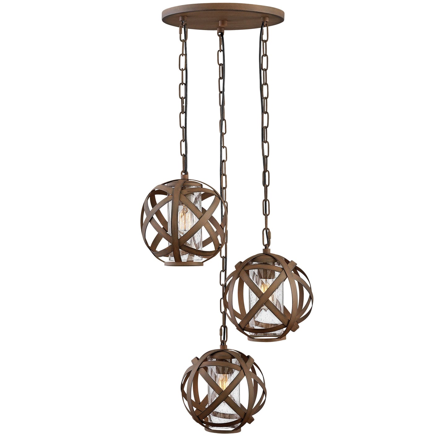 Carson Three-Light Outdoor Pendant Light