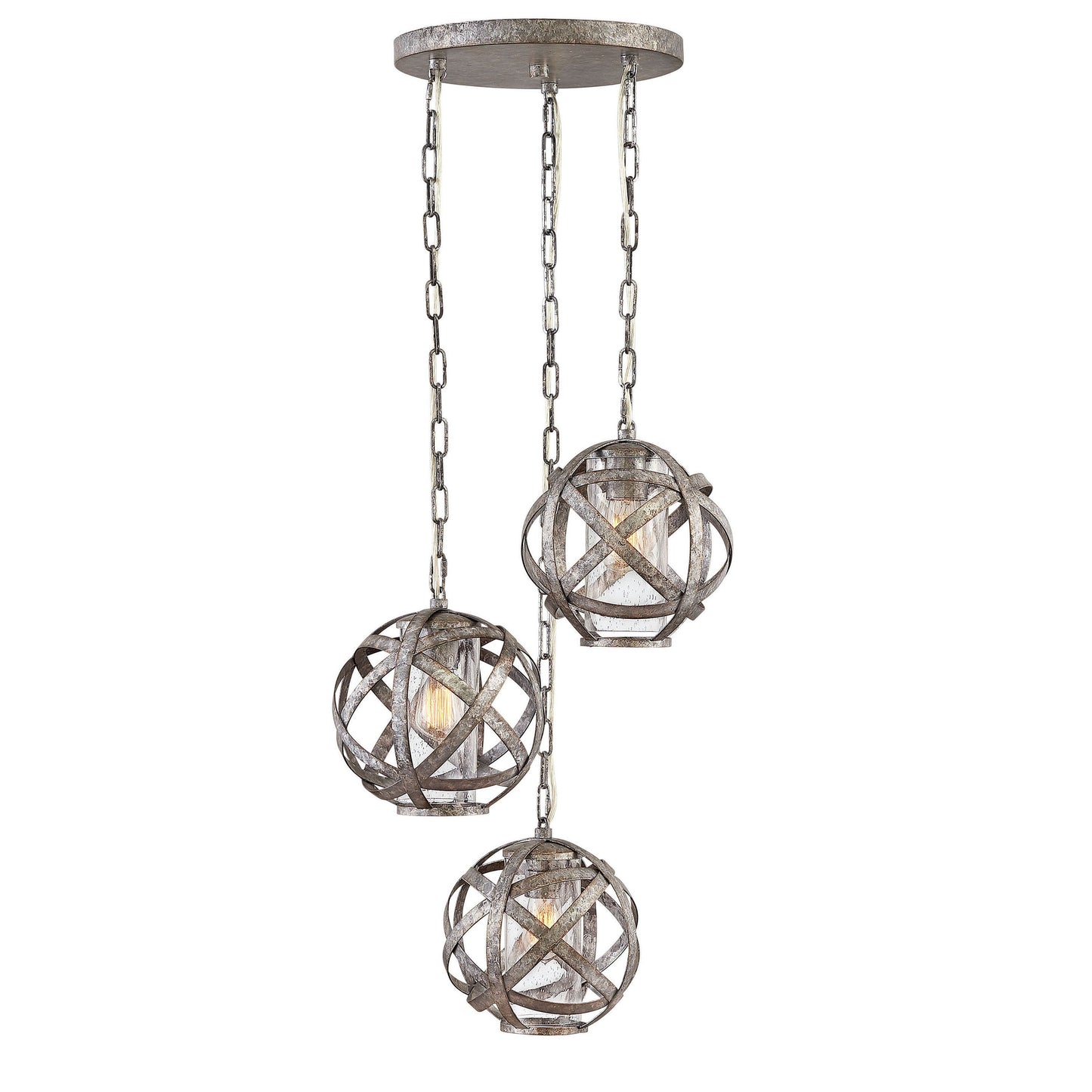 Carson Three-Light Outdoor Pendant Light