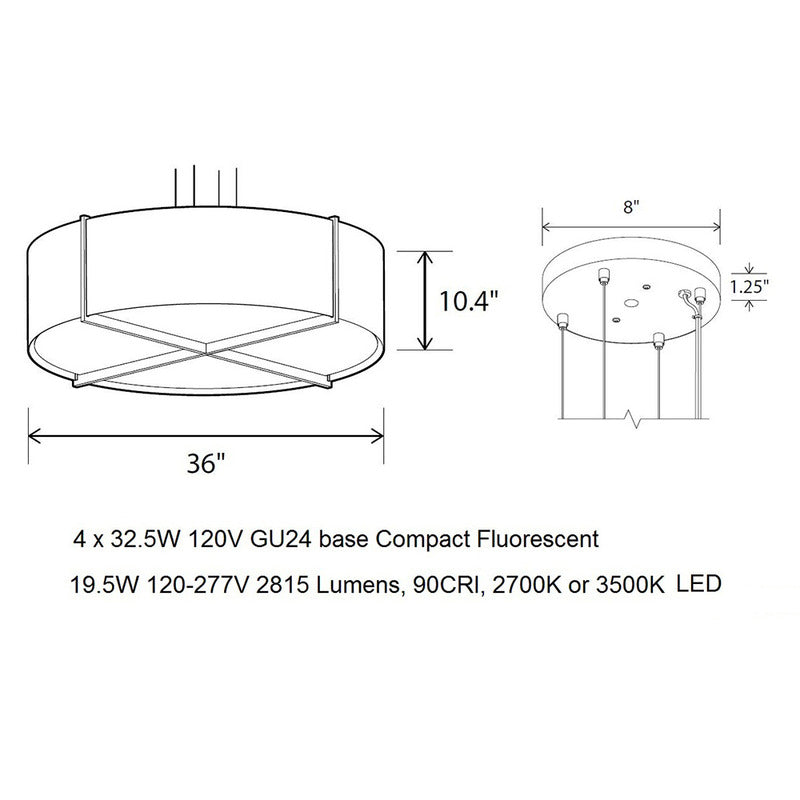 Cerno Plura 36 Pendant Light